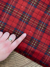 Load image into Gallery viewer, the winter plaid bandana + scrunchie set