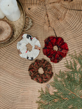 Load image into Gallery viewer, the winter flannel scrunchie