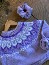 Load image into Gallery viewer, the petite lavender fair isle sweater
