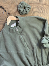 Load image into Gallery viewer, the vintage olive 1/4 zip set
